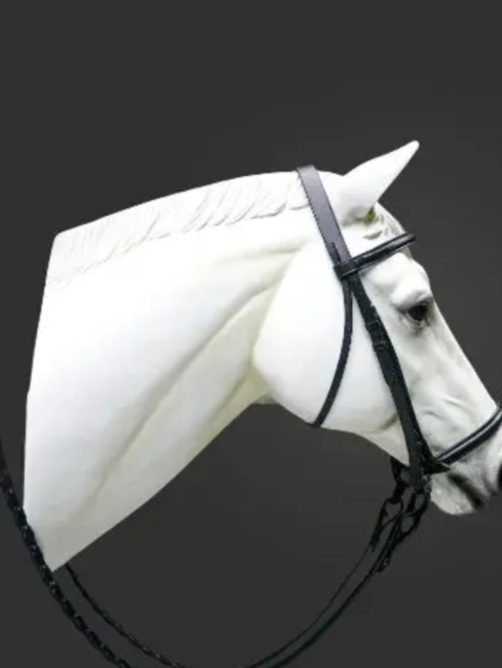COURBETTE ENGLISH Black Leatger BRIDLE, Size: Horse/Full, NEW w/out Tags.